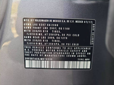 2018 Volkswagen Tiguan