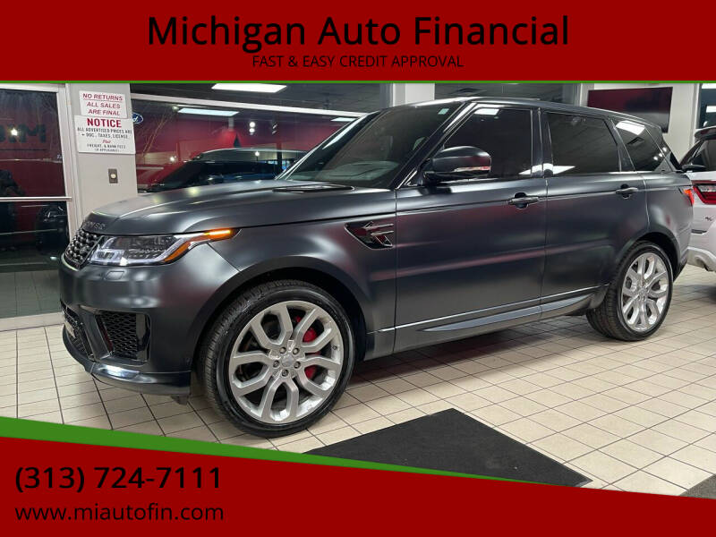 2019 Land Rover Range Rover Sport for sale at Michigan Auto Financial in Dearborn MI