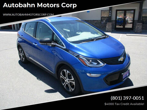 2017 Chevrolet Bolt EV for sale at Autobahn Motors Corp in North Salt Lake UT