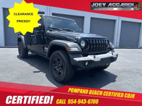 2020 Jeep Wrangler Unlimited for sale at PHIL SMITH AUTOMOTIVE GROUP - Joey Accardi Chrysler Dodge Jeep Ram in Pompano Beach FL