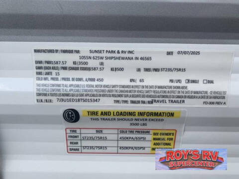 2026 Sunset Park RV Sun Lite
