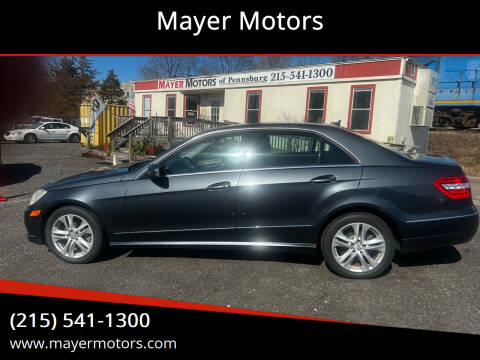 2010 Mercedes-Benz E-Class for sale at Mayer Motors in Pennsburg PA