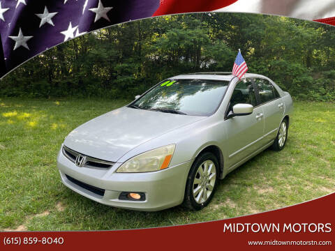 2006 Honda Accord for sale at Midtown Motors in Greenbrier TN