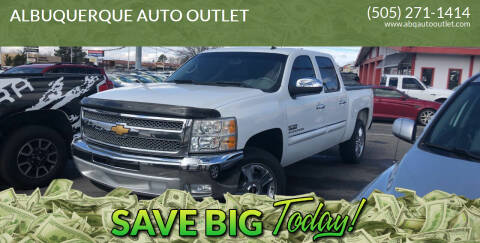 2012 Chevrolet Silverado 1500 for sale at ALBUQUERQUE AUTO OUTLET in Albuquerque NM