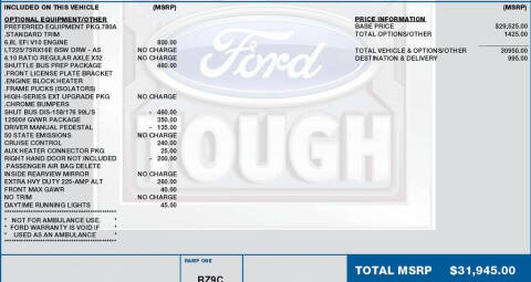 2016 Ford E-Series
