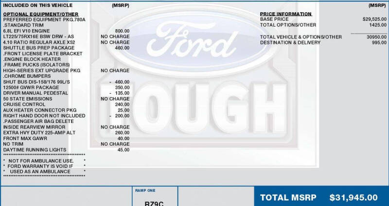 2016 Ford E-Series
