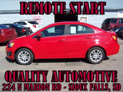 2013 Chevrolet Sonic for sale at Quality Automotive in Sioux Falls SD