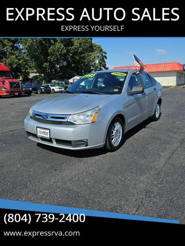 2010 Ford Focus for sale at EXPRESS AUTO SALES in Midlothian VA