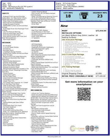 2021 Audi Q8 quattro Premium Plus 55 TFSI