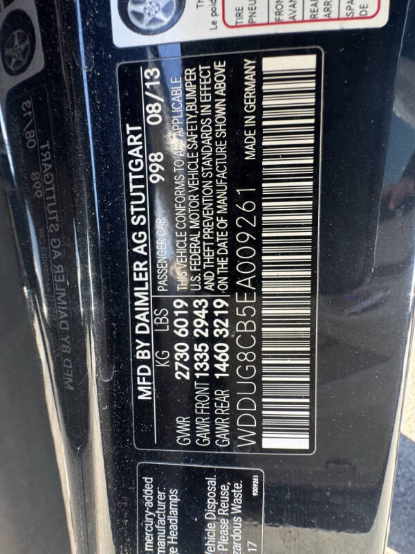 2014 Mercedes-Benz S-Class S 550