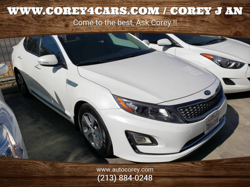 2015 Kia Optima Hybrid for sale at WWW.COREY4CARS.COM / COREY J AN in Los Angeles CA