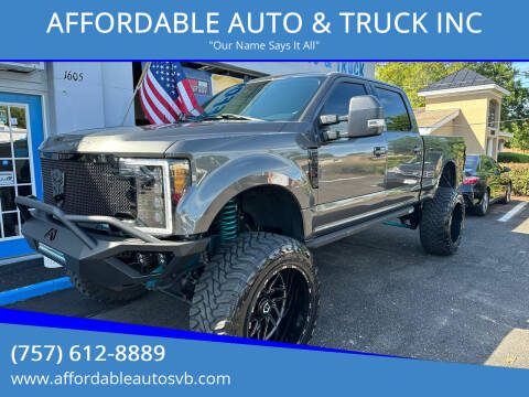 2019 Ford F-250 Super Duty for sale at AFFORDABLE AUTO & TRUCK INC in Virginia Beach VA
