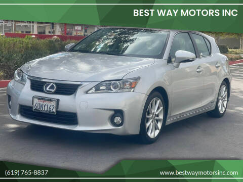 2012 Lexus CT 200h for sale at BEST WAY MOTORS INC in San Diego CA