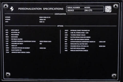 2024 Ferrari 296 GTS