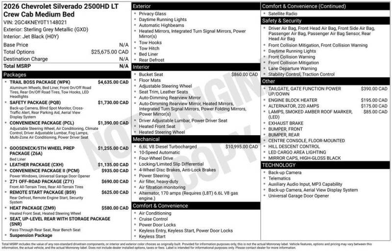 2026 Chevrolet Silverado 2500HD