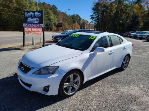 2012 Lexus IS 250 for sale at Let's Go Auto in Florence SC