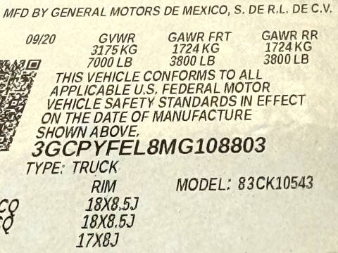 2021 Chevrolet Silverado 1500