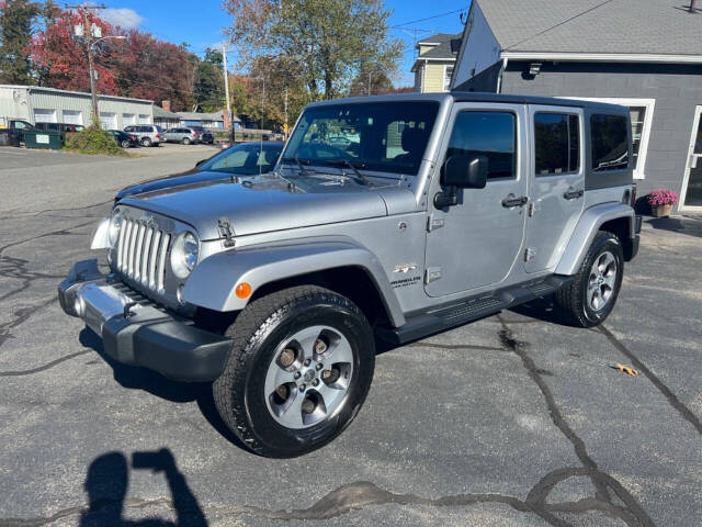 2016 Jeep Wrangler Unlimited for sale at James Motors Inc. in East Longmeadow, MA