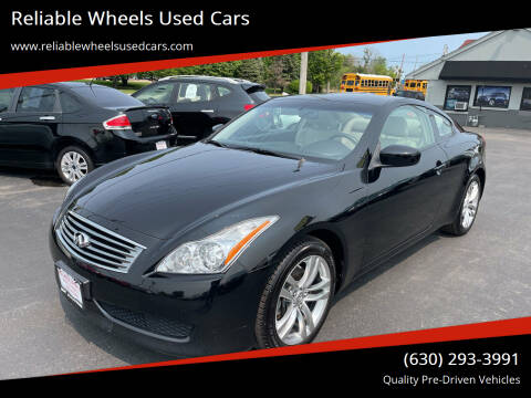 2009 Infiniti G37 Coupe for sale at Reliable Wheels Used Cars in West Chicago IL