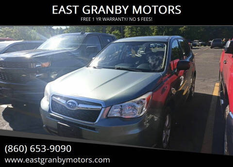 2014 Subaru Forester for sale at EAST GRANBY MOTORS in East Granby CT