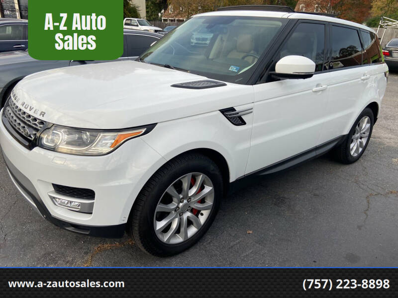 2014 Land Rover Range Rover Sport for sale at A-Z Auto Sales in Newport News VA