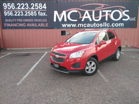 2015 Chevrolet Trax for sale at MC Autos LLC in Pharr TX