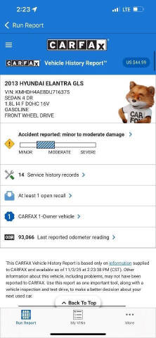 2013 Hyundai Elantra Limited