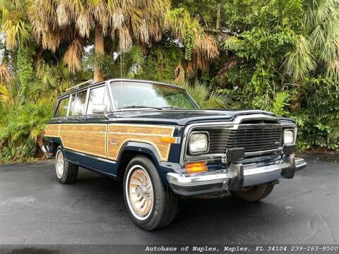 1985 Jeep Grand Wagoneer for sale at Autohaus of Naples in Naples FL