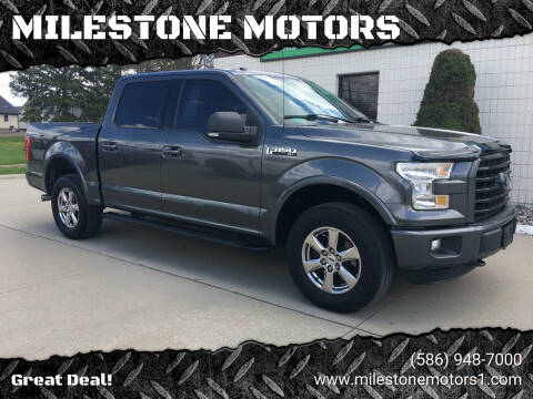 2016 Ford F-150 for sale at MILESTONE MOTORS in Chesterfield MI