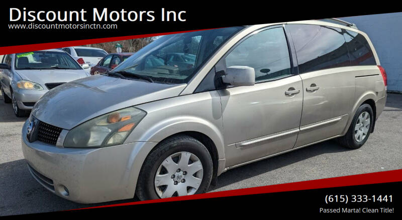 2005 Nissan Quest for sale at Discount Motors Inc in Nashville TN