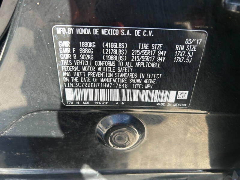 2017 Honda HR-V EX-L w/Navi