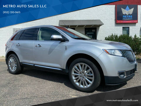 2015 Lincoln MKX for sale at METRO AUTO SALES LLC in Lino Lakes MN
