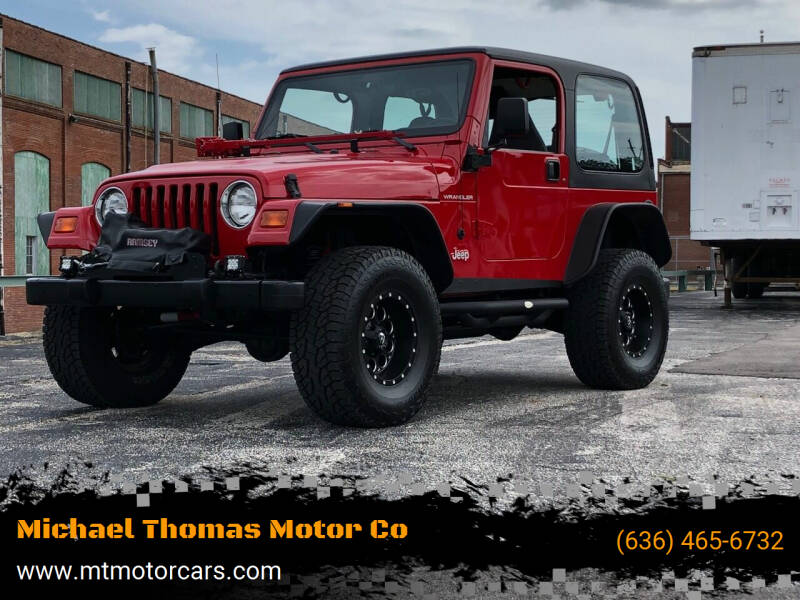 1998 Jeep Wrangler for sale at Michael Thomas Motor Co in Saint Charles MO