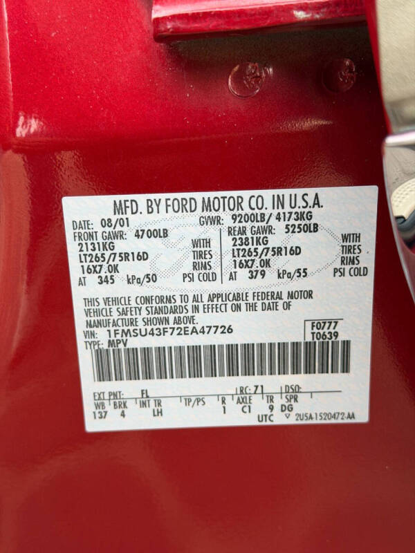 2002 Ford Excursion Limited