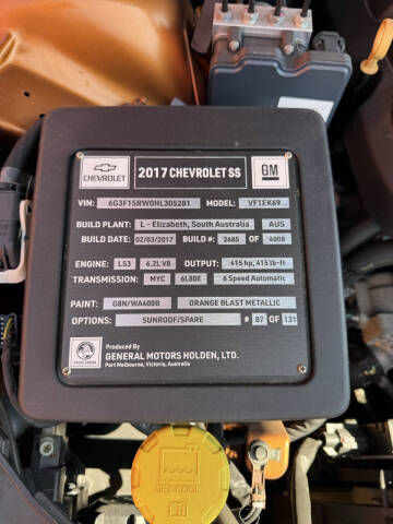 2017 Chevrolet SS