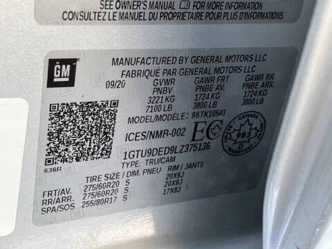 2020 GMC Sierra 1500