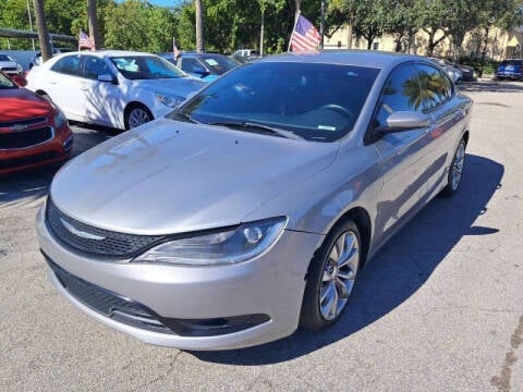 2015 Chrysler 200 for sale at Blue Lagoon Auto Sales in Plantation FL