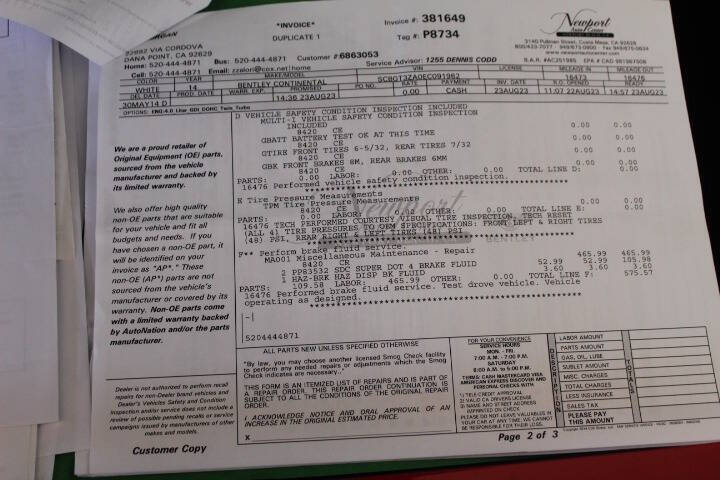 2014 Bentley Continental GT V8