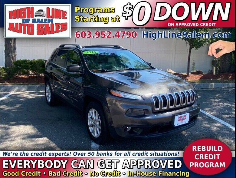 2016 Jeep Cherokee for sale at High Line Auto Sales of Salem in Salem NH