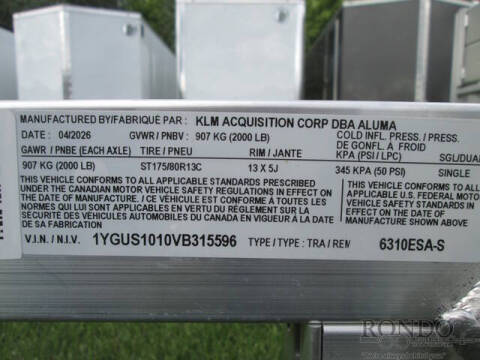 2027 Aluma Aluminum Single Axle Utility 6