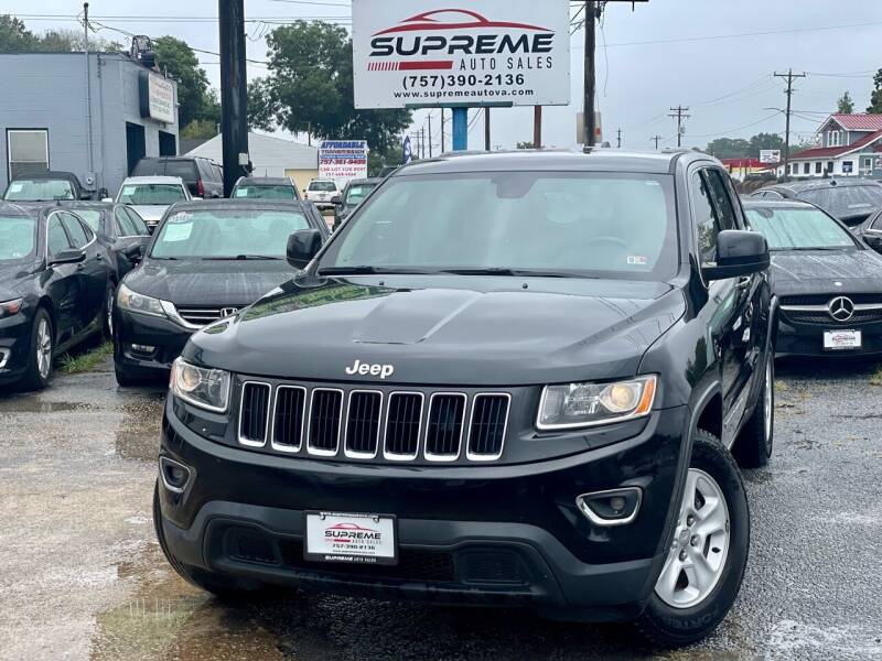 2016 Jeep Grand Cherokee for sale at Supreme Auto Sales in Chesapeake VA