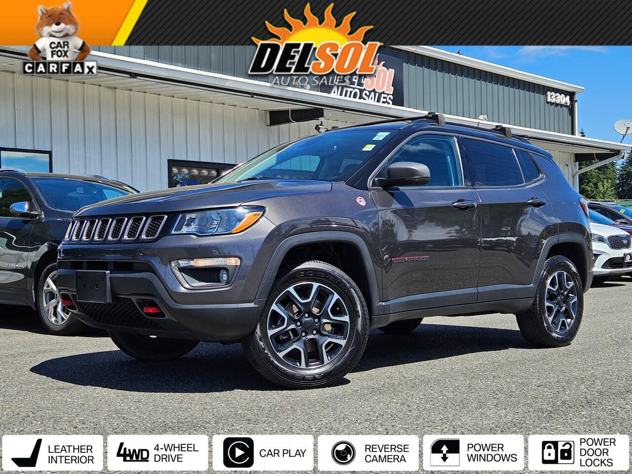 Gray 2019 Jeep Compass Trailhawk 4x4 Trailhawk 4dr SUV 1