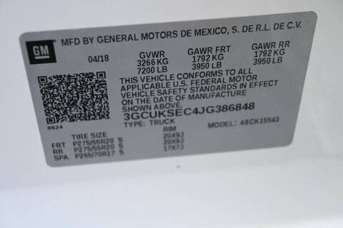 2018 Chevrolet Silverado 1500