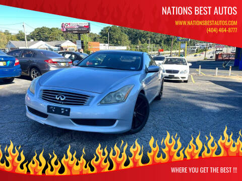 2009 Infiniti G37 Coupe for sale at Nations Best Autos in Decatur GA