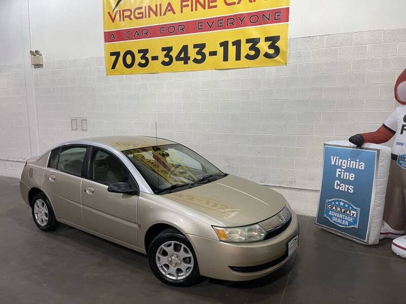 2003 Saturn Ion for sale at Virginia Fine Cars in Chantilly VA