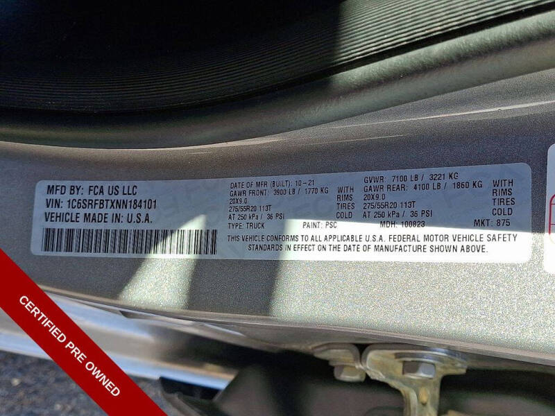 2022 RAM 1500