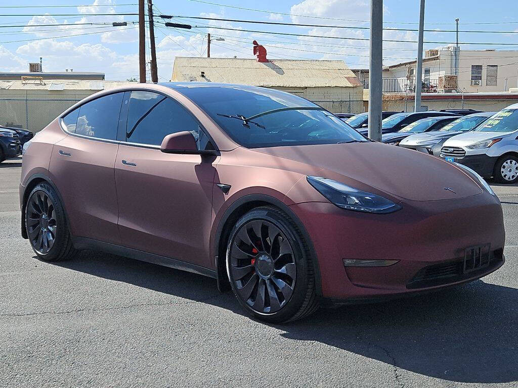 Red 2022 Tesla Model Y Performance AWD Performance 4dr Crossover 1