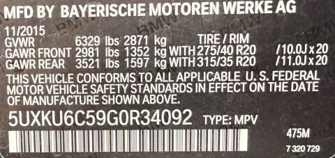 2016 BMW X6 xDrive50i