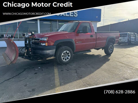 2007 Chevrolet Silverado 2500HD Classic for sale at Chicago Motor Credit in South Holland IL