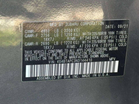 2022 Subaru Outback Touring